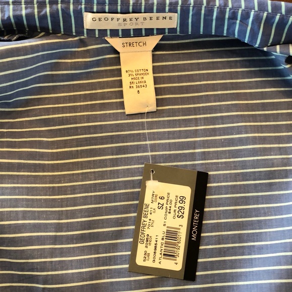 Blue and Green Wrap Tank Top - Picture 5 of 6